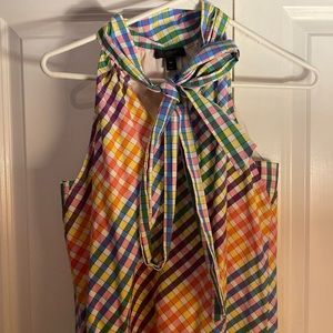 multi colored j crew summer dress!